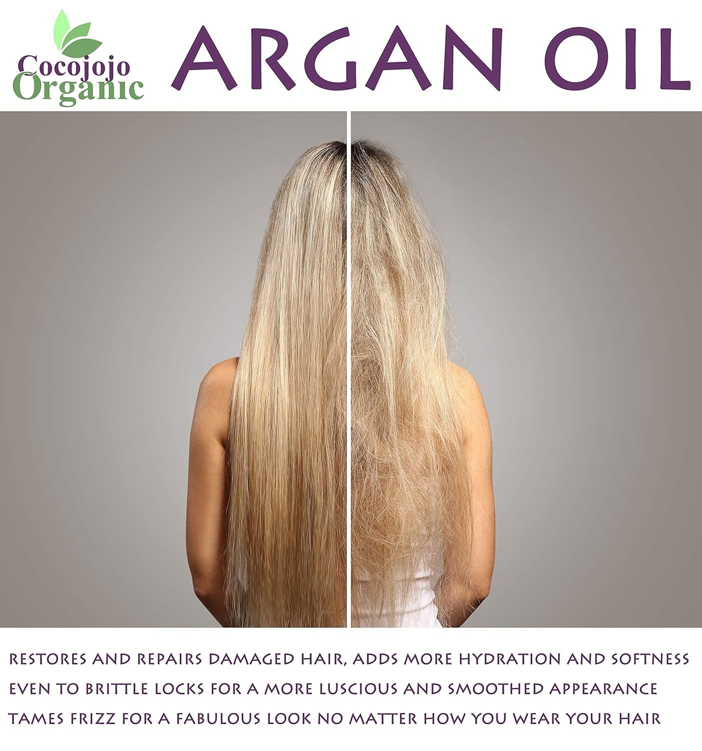 Deodorized Argan Oil for Hair Treatment Oils, Pure Argan Oil for Face, Unrefined Unscented Cold Pressed Extra Virgin - 32 Oz (Pack of 1) - Packaging May Vary